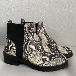 Universal Thread faux snakeskin boots​